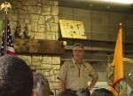 Stu delivers homily at Scout's own