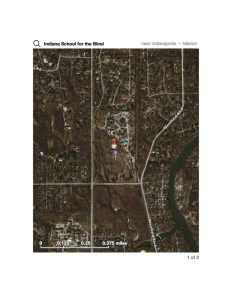 Camping on athletic fields at purple pin's location