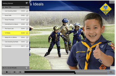 Training progress bar