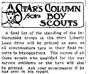 Star Column on scouting