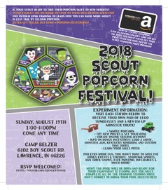 2018 Scout Popcorn Festival Flyer